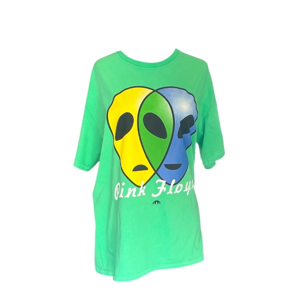 NWOT Forever 21 Pink Floyd Unisex Graphic Tee Green/Multi,‎ Size S/P